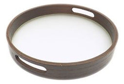 Selecta Round Tray in Wood and MDF - Ideal for Decoration or Serving 1