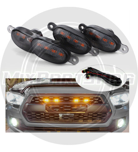 LED Grill Light for Ford Raptor Ram Hilux Ranger Pickup Truck 6