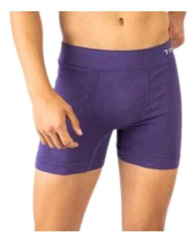 Tom Boxer Algodón Liso Sin Costuras Seamless Tom 5100 Adulto 7