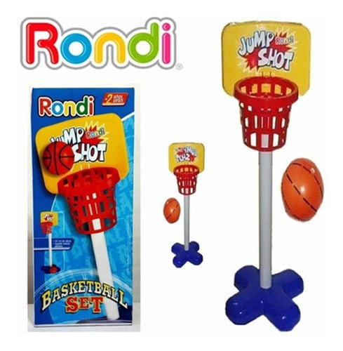 Aro + Pelota Basquet Juguete Infantil Rondi Original Basket 2