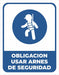 DS Carteleria Cartel Linea Obligación Usar Arnes De Seguridad 22x28 Cm 0