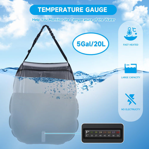 Fensan Portable Solar Shower Bag 20L for Camping 1