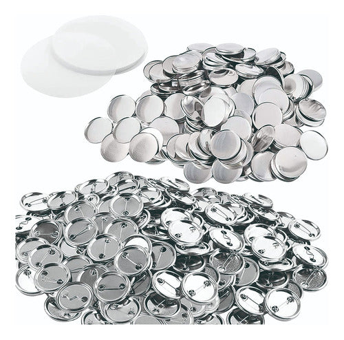 TAI Pack of 100 Metal Button Pins for Crafting - 44mm 0