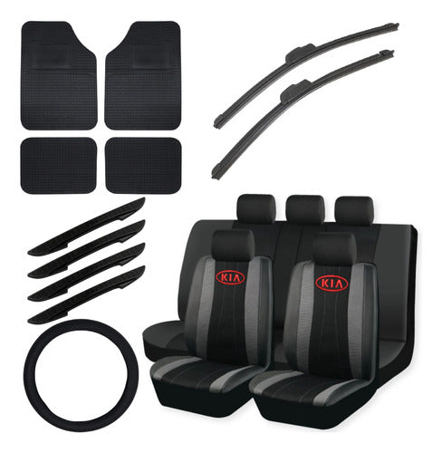 Kia Motors Ecocuero and Fabric Covers + Mats + Gifts 0