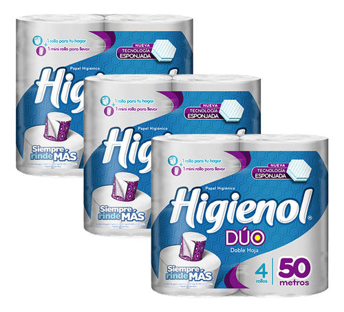 Higienol Duo Pack Toilet Paper 50 Meters 1