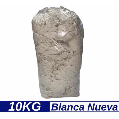 Generic Trapos Limpieza Industrial - Blanco 100% Algodón Nuevo 10 Kg 0