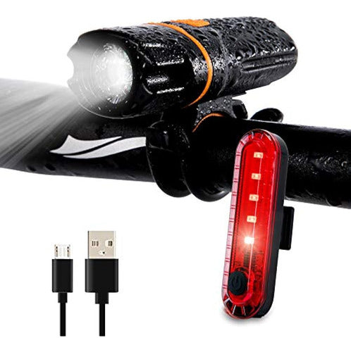 Wastou Luz De Bicicleta Recargable Por Usb Led 1200 Lúmenes 0