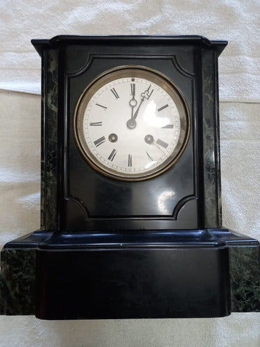 Reloj Antiguo De Mármol Negro 0