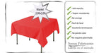 Tropical Mechanical Anti-Stain 2.00x2.00 Tablecloth in Various Colors 1