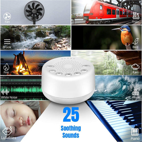 Easysleep White Noise Machine with 25 Sounds and Night Lights 1