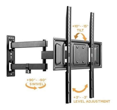 Brateck Soporte P/ Tv Monitor Led Lcd 32 A 55 Movil Giro Movimiento 2