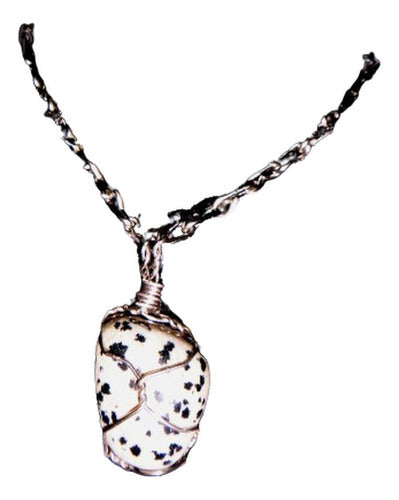 Alta Magia Dalmatian Jasper Alpaca Chain Necklace #1 0