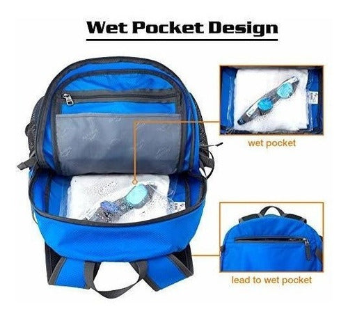 Mochila 40 L Para Senderismo, Trekking - B2 Azul. 1