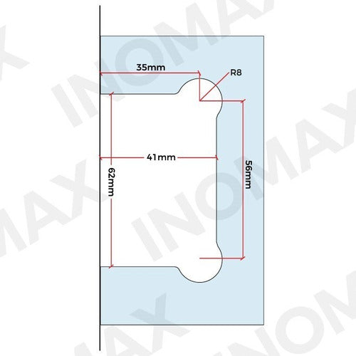 Inomax Bisagra P/ Mampara Pared-vidrio 90° Negra 5