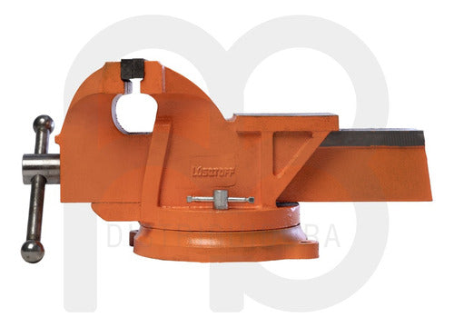 Lüsqtoff Orange Bench Vise with Swivel Base 125mm #5 2