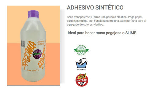 Adhesivo Sintetico Sta Goma X 1 Litro Trasparente 1