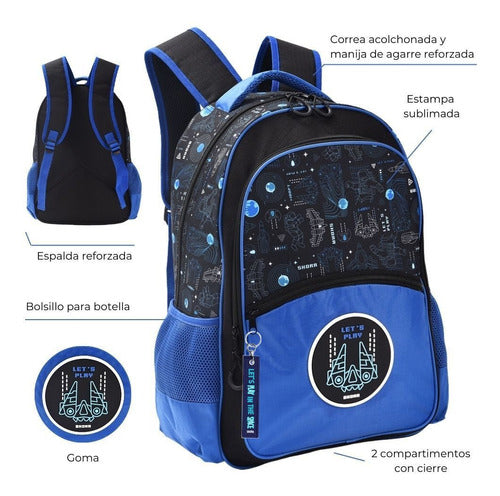 Let's Play Gamer Skora 32143 18 Inch Children's School Backpack 1