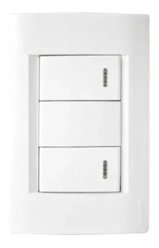 Kalop Combo X7 Light Switch With Two Points 0