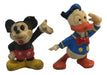 Antiguos Muñecos De Goma - Disney - Mickey Donald 0