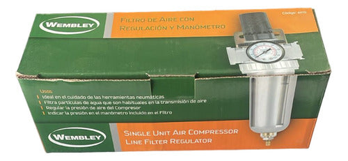 Filtro De Aire Con Regulacion Y Manometro Wembley Cod.4470 0