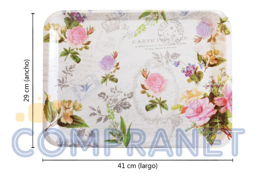 Compranet Rectangular Printed Melamine Tray, 41 x 29 - 11708 6