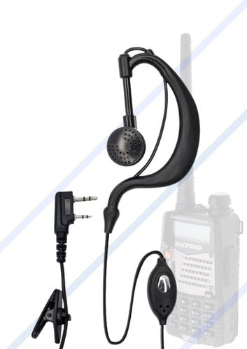 Kit 4 Fone Para Radio Ht Baofeng Uv6 Uv5r Rc3002 Promoçao 7