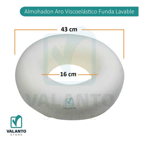 Trinidad Viscoelastic Donut Cushion with Washable Cover - Prevents Bedsores 4