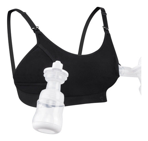 Momcozy Hands-Free Nursing Bra - 2 in 1 Milk Extraction or Breastfeeding 1