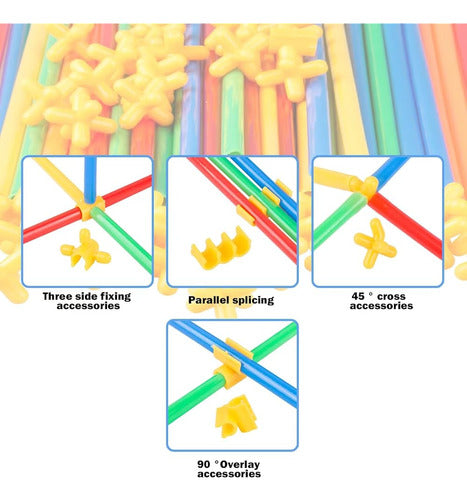 ~? Xi Boom Juguetes Constructores De Paja Stem Juguetes De C 1