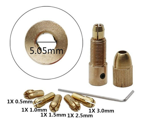 Mini Drill Chuck 5mm Mini Drill Chuck for Drilling Bits 1