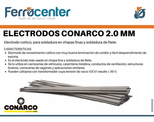 Electrode 2.0 mm Esab Conarco 13 A Blue Tip x kg - Offer! 3