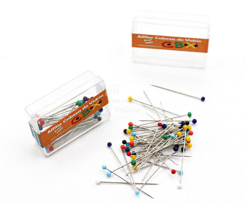 CBX Glass Head Pins - Pack of 100 Units 0