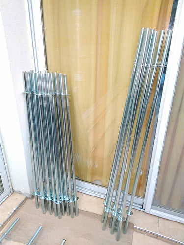 Muebles Andy 150 Cm Chromed Hollow Bar with Stops and Locks 1