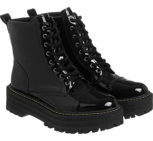 Amorelle Bota Femenina Tractorada Plataforma Lumiss Colores 5