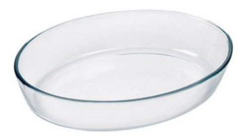 Marinex Asadera Fuente Vidrio Oval 2.4lts 30x21cm Horno 6345 1