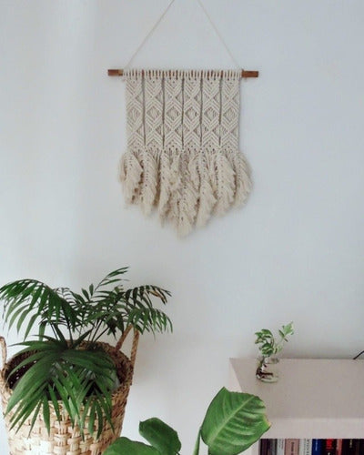 Handwoven Macrame Wall Tapestry for Home Decor - Artisanal 6