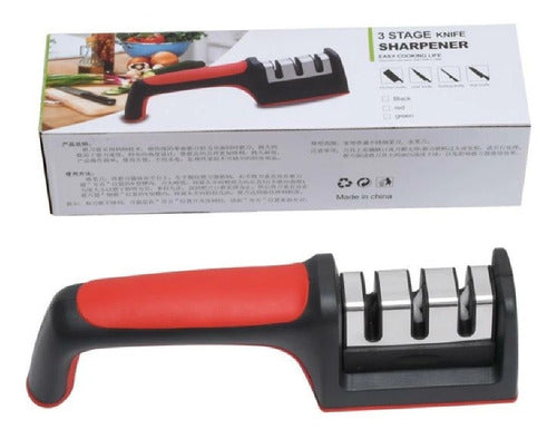 La Aldea Manual Knife Sharpener 3 In 1 1