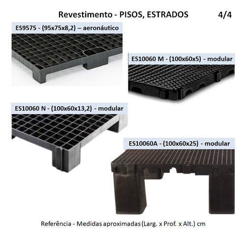 6 Prolongadores Para Estrado  Pallet Piso 82x41cm -  Branco 7