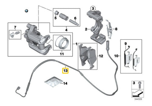 Sadeca Rear Brake Sensor for BMW F33 420i 1