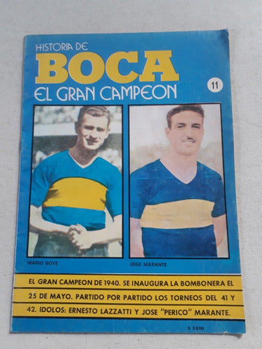 Revista Historia De Boca El Gran Campeon N° 11 Equipo 1954 0