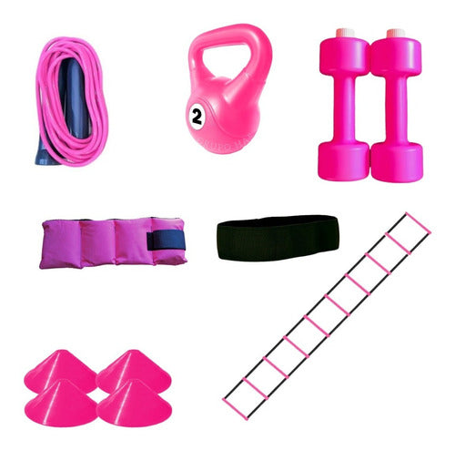 Training Kit: Jump Rope, Weights, Ankle Weights, Cones, Ladder, Band 0