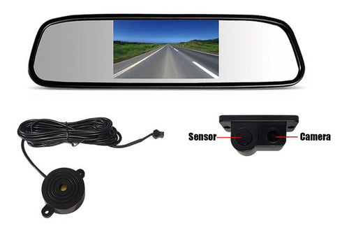 Kit Sensor + Câmera + Retrovisor Lcd Vw Amarok 0