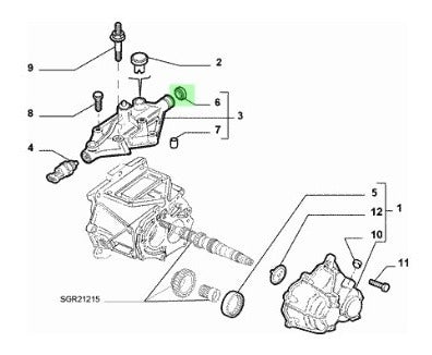 Fiat Reten De Caja for 500, Grand Siena, Doblo, Palio 326 1.4 3