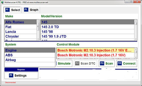 Scanner Fiat Mercosur Obd2 Y Lancia 0