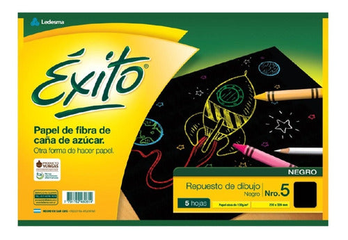 Éxito Drawing Replacement Paper 5 Sheets Canson Size N5 X25 Uni 0