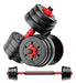 Unnic Dumbbell Set with Bar and Threaded Collars + 15 Kg Discs 0