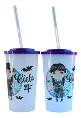 10 Personalized Transparent Souvenir Cups with Name 0