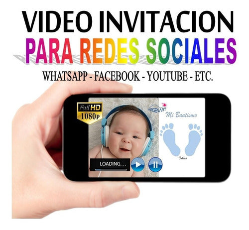 Video Invitación Cumpleaños! Bodas Eventos Whatsapp Facebook 2