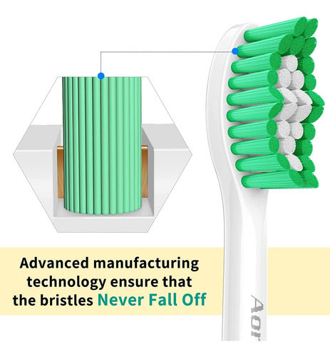 Aoremon 4 Replacement Brush Heads for Philips Sonicare Essence Elite 4