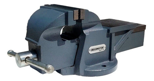 Crossmaster 4'' Bench Vise with Anvil - Fixed Base 0